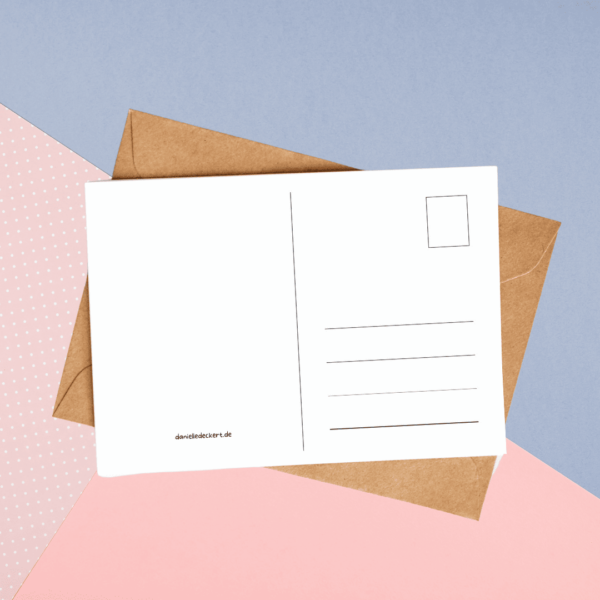 Rückseite Postkarte Danielle Deckert